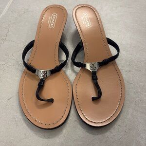 Coach sandal black size 9B. Excellent condition! Worn once!